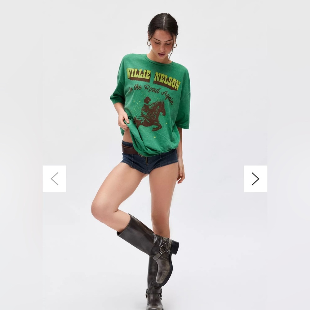 Sold out Urban Outfitters Willie Nelson Route 66 T-Shirt Dress